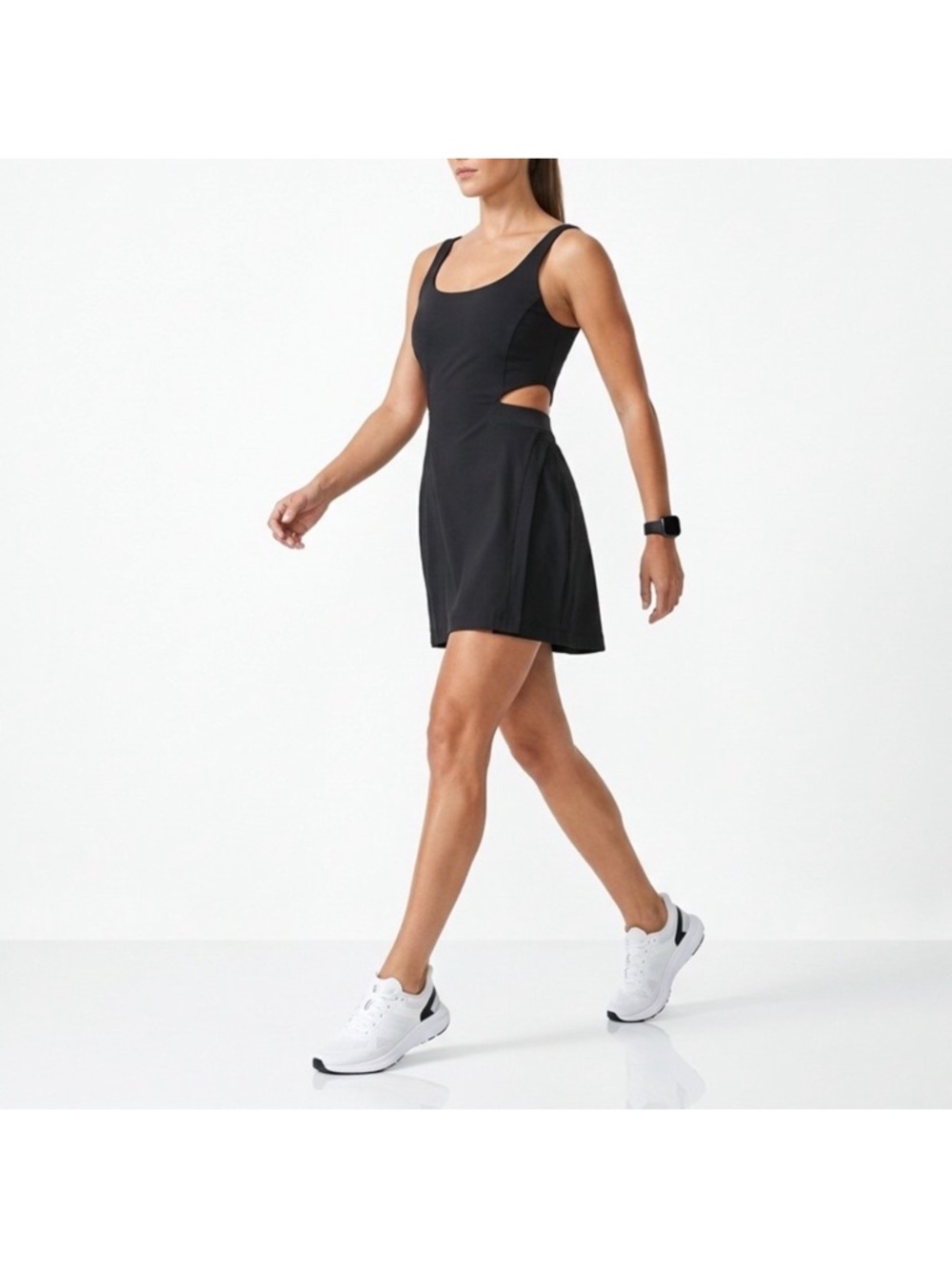 Outdoor Voice Court Cutout Tennis Dress Black Womens Size XS - Picture 4 of 8